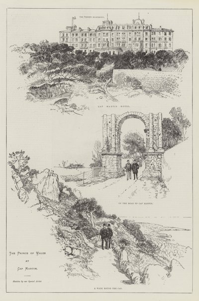 The Prince of Wales at Cap Martin by Amedee Forestier
